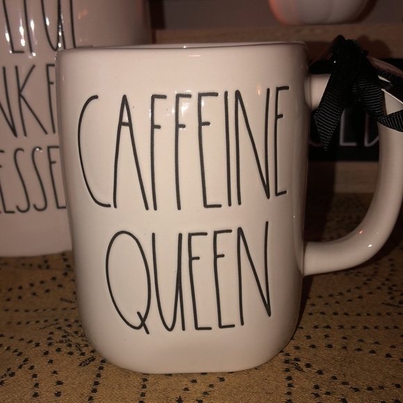 Rae Dunn CAFFEINE QUEEN Mug with Crown Inside - Picture 2 of 8